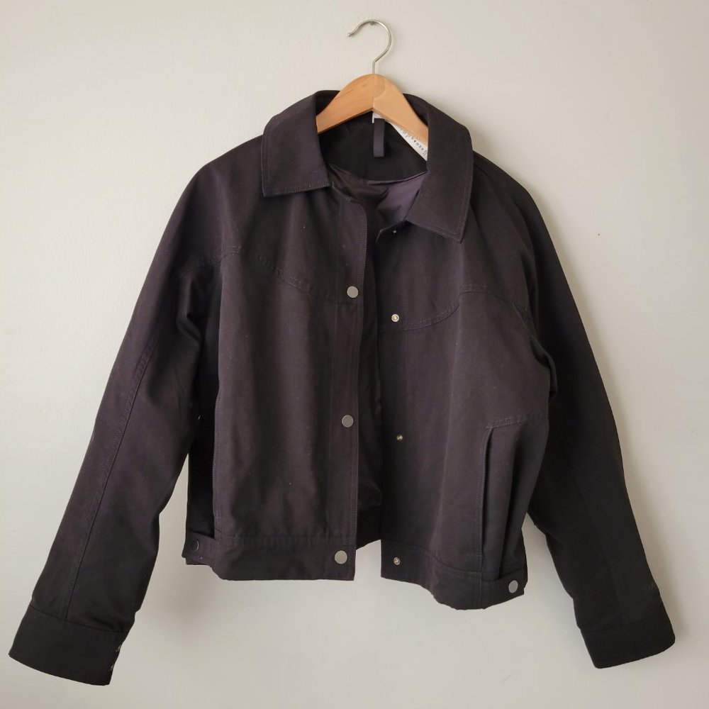 Women’s Black Button-Front Jacket